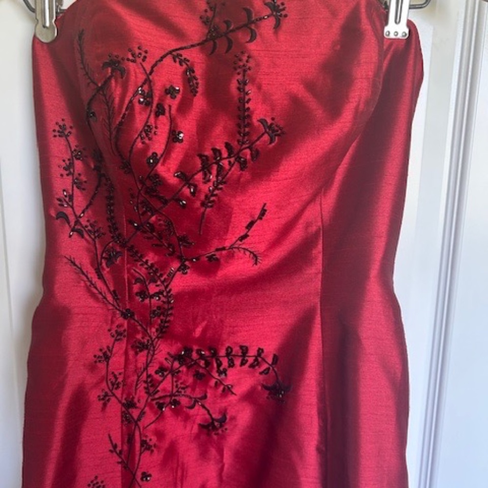 Red formal long mermaid Style gown